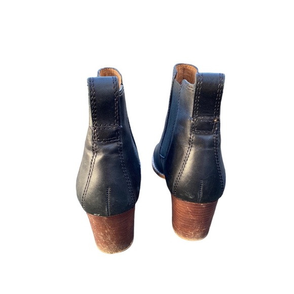 Madewell Black leather the Regan heeled boot size 7.5 - Picture 5 of 7